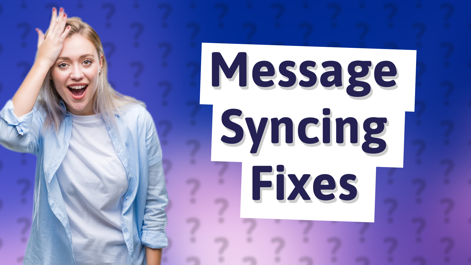 Message Syncing Fixes