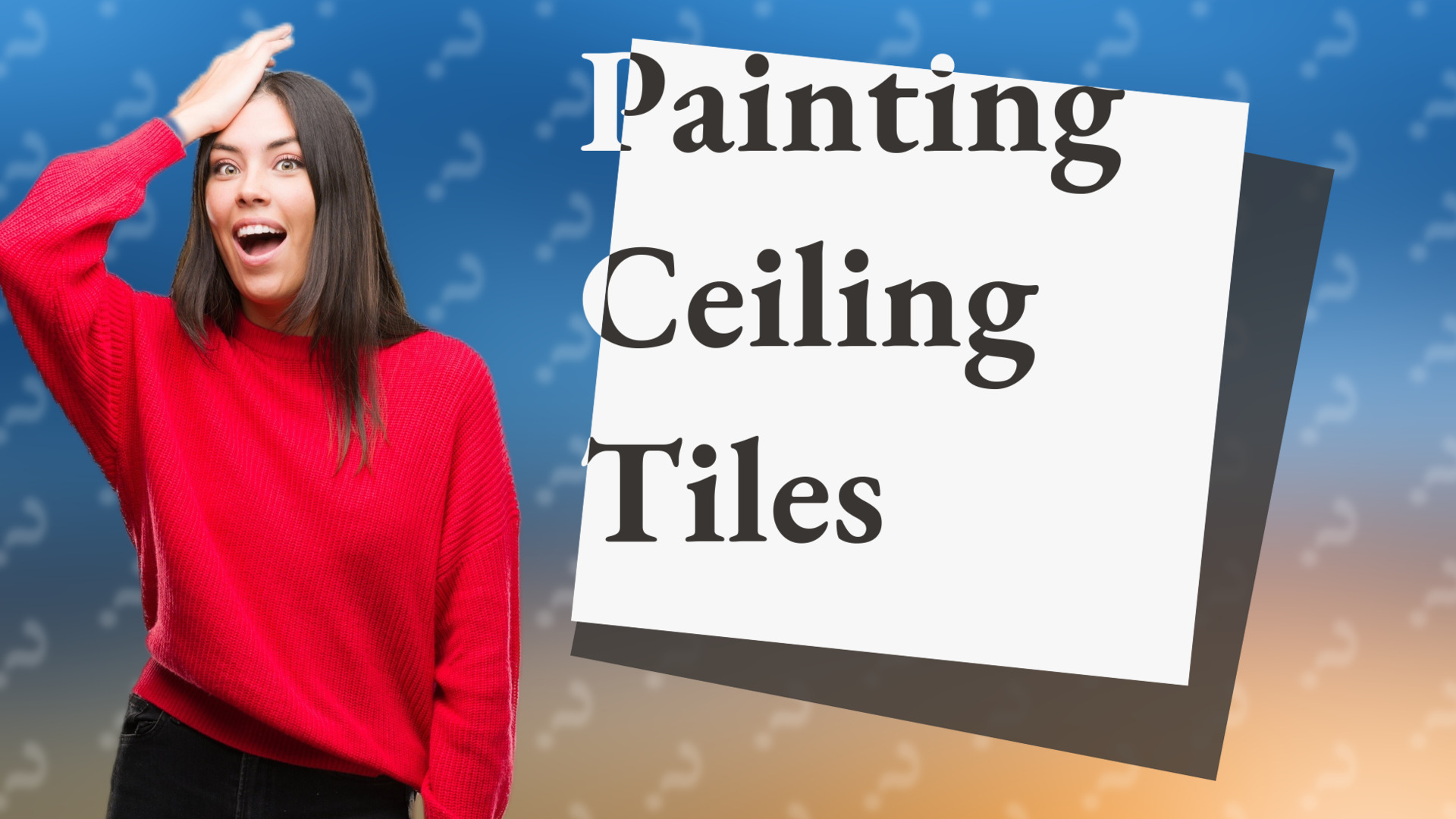 Painting Ceiling Tiles