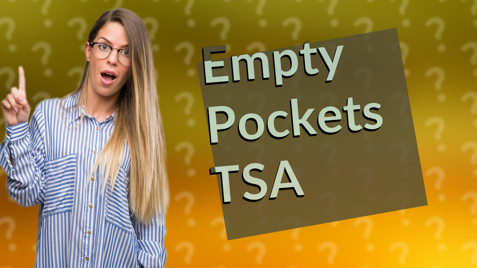 Empty Pockets TSA