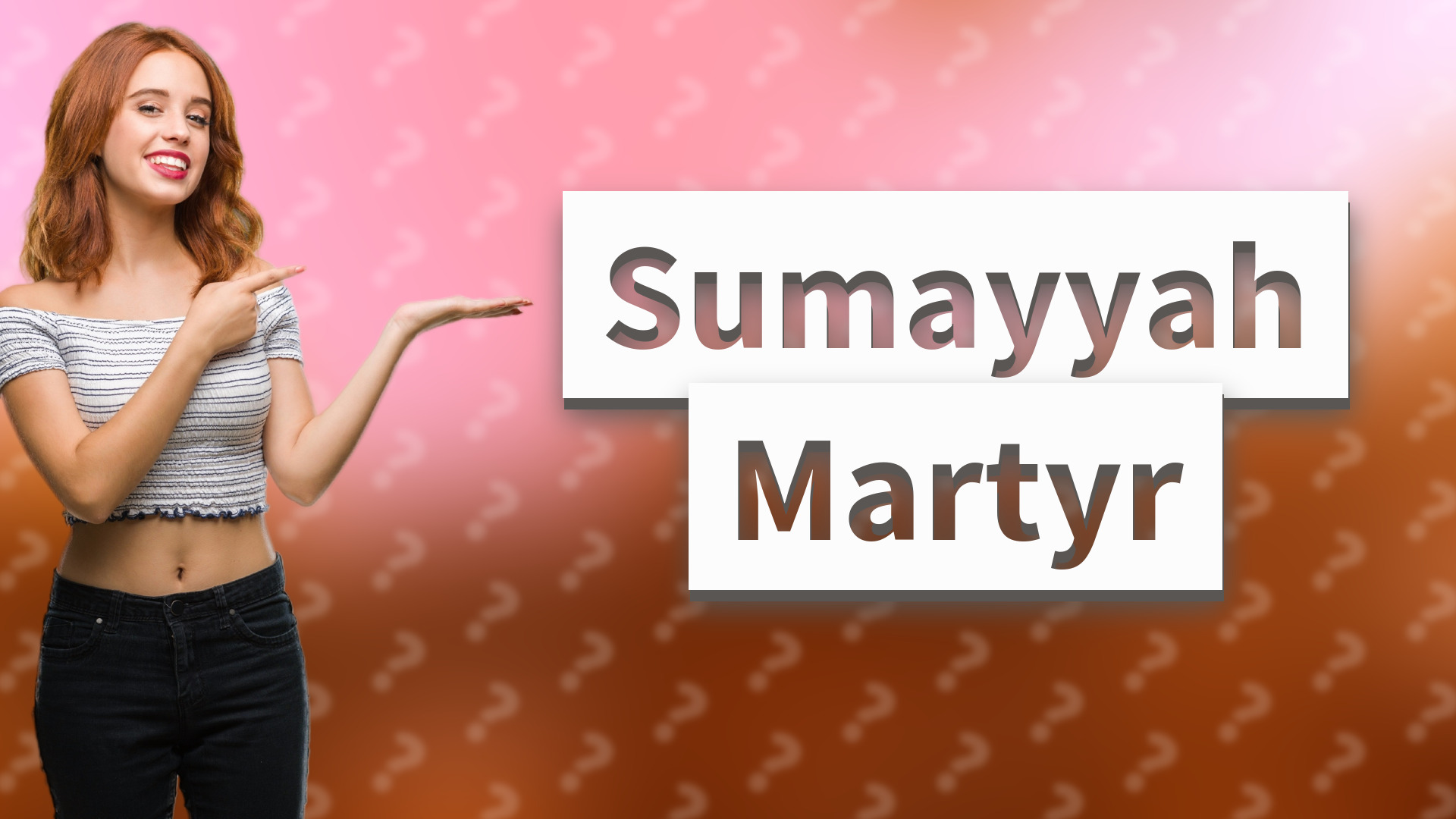 Sumayyah Martyr