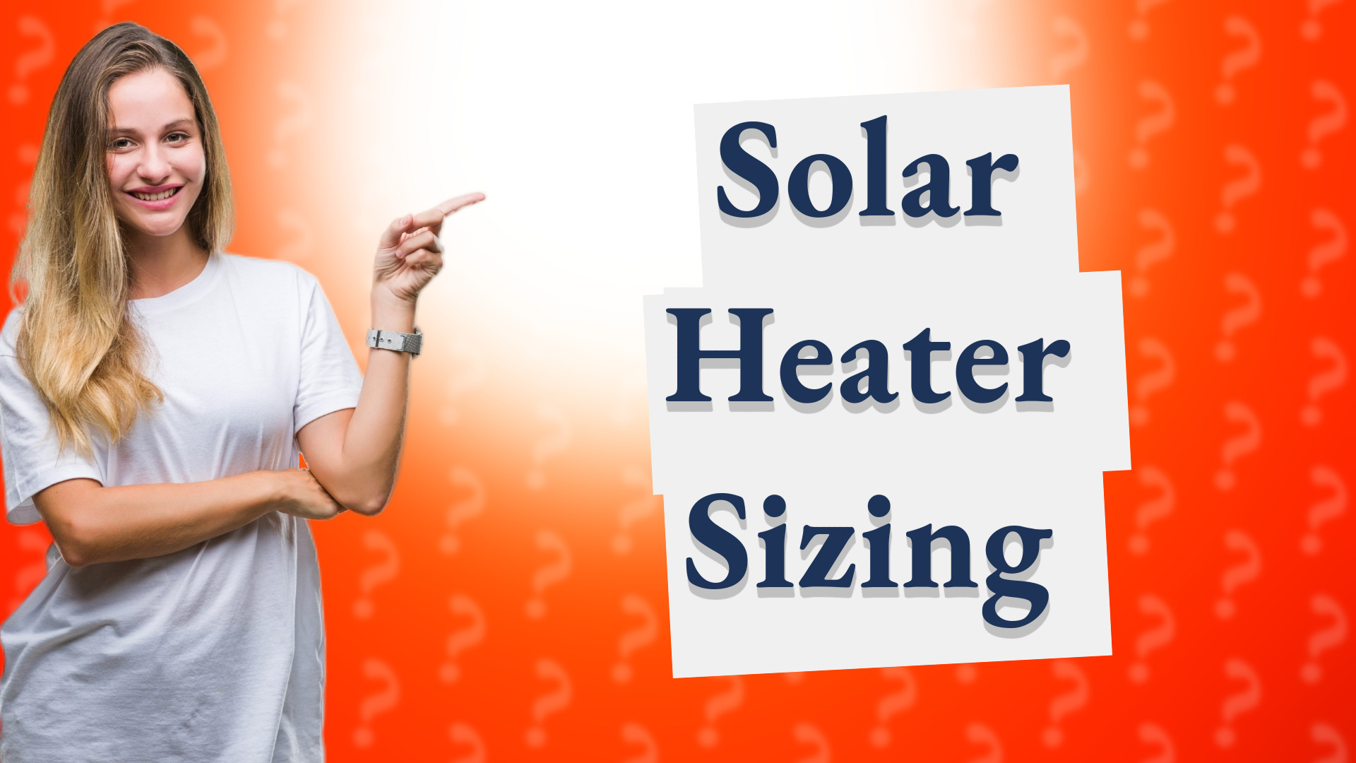Solar Heater Sizing