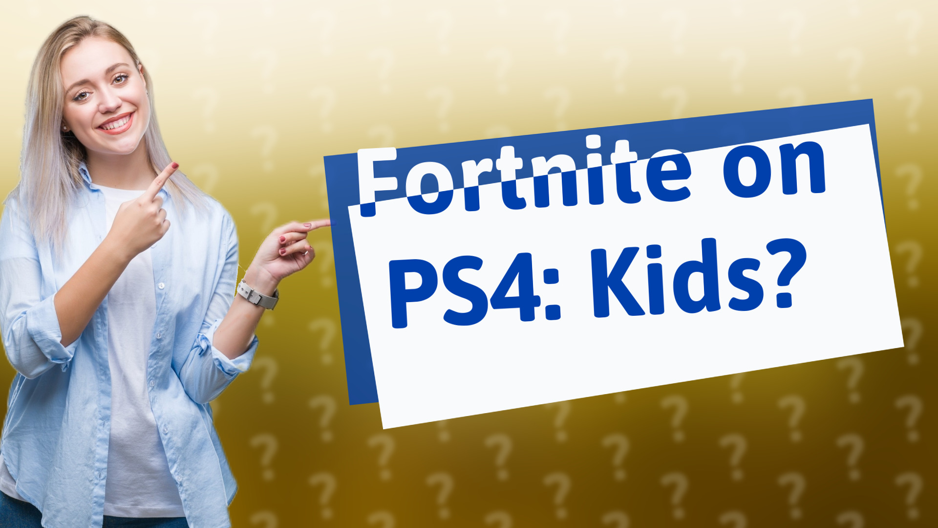 Fortnite on PS4: Kids?