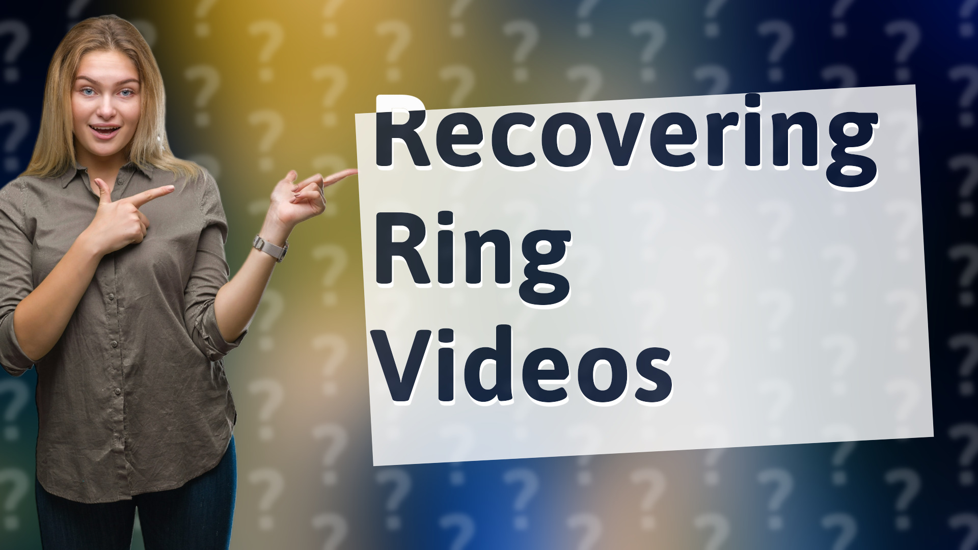 Recovering Ring Videos