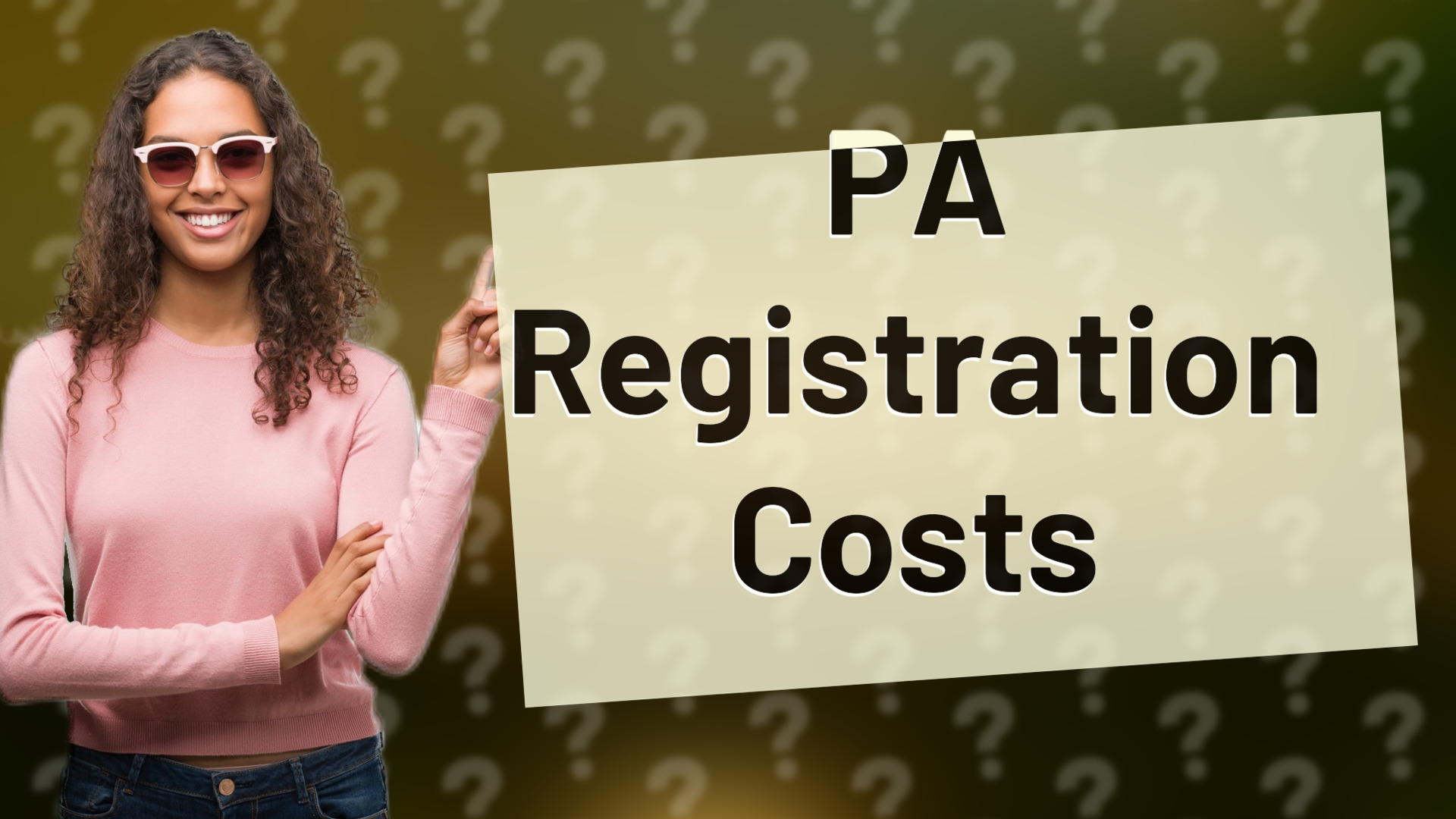 PA Registration Costs