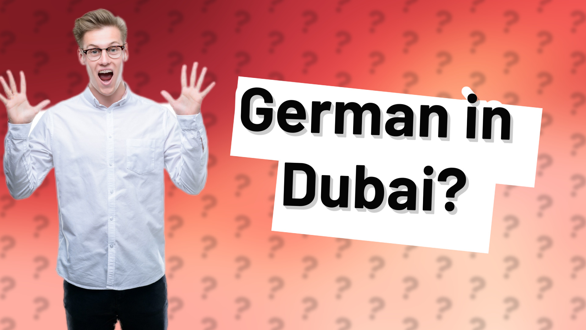 German in Dubai?