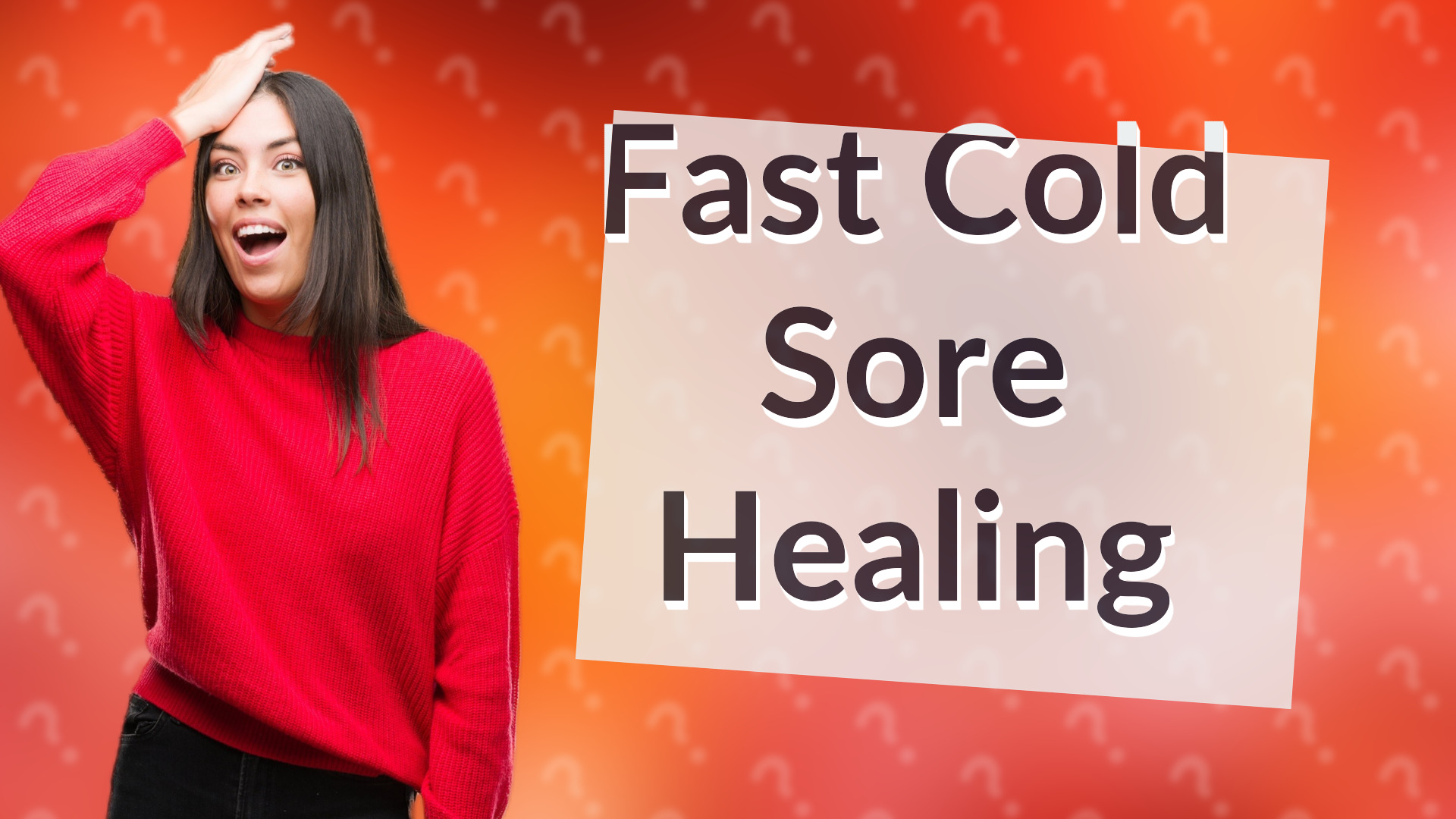 Fast Cold Sore Healing