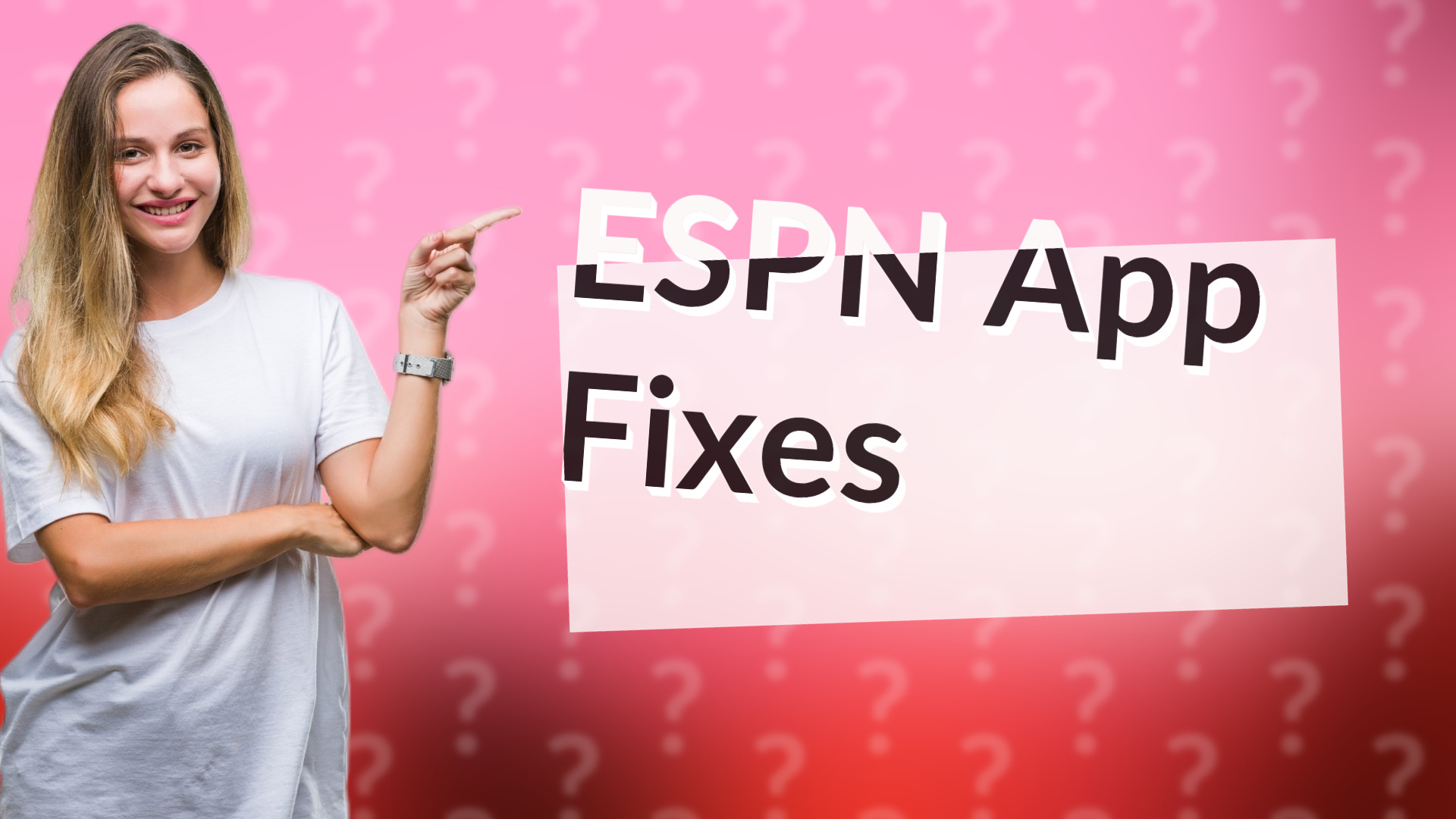ESPN App Fixes