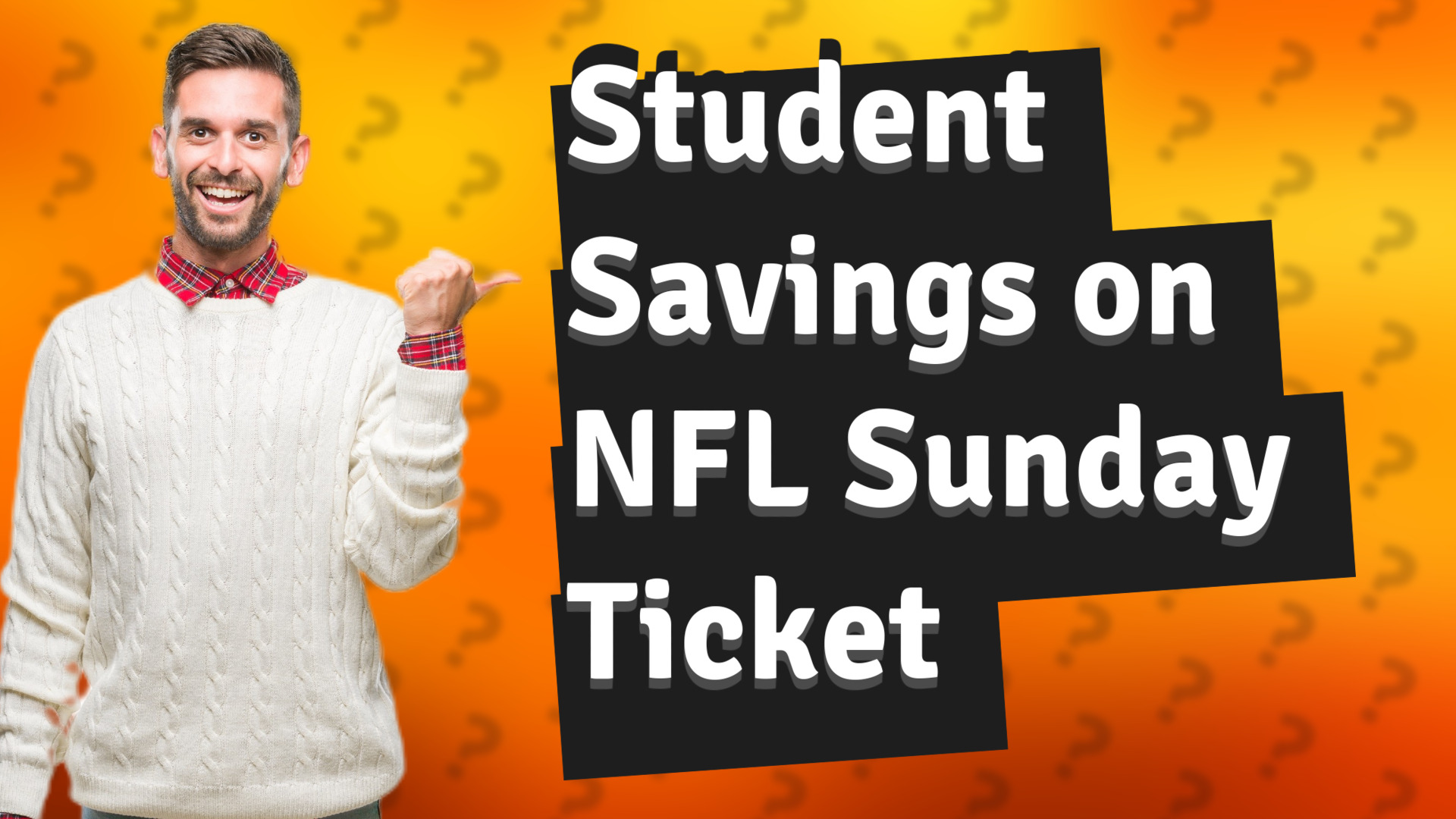 Student Savings on NFL Sunday Ticket