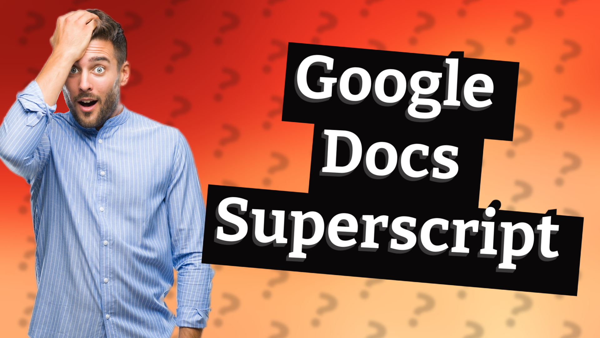Google Docs Superscript