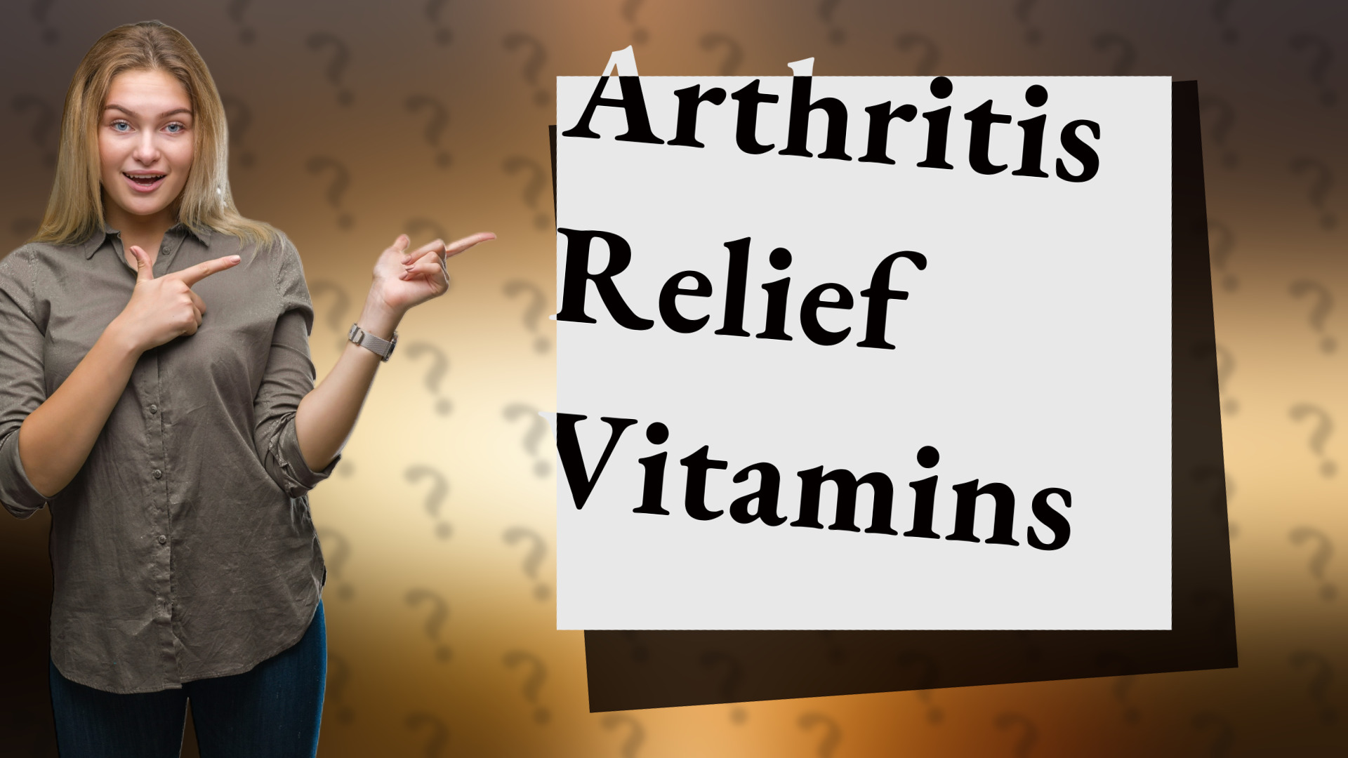 Arthritis Relief Vitamins