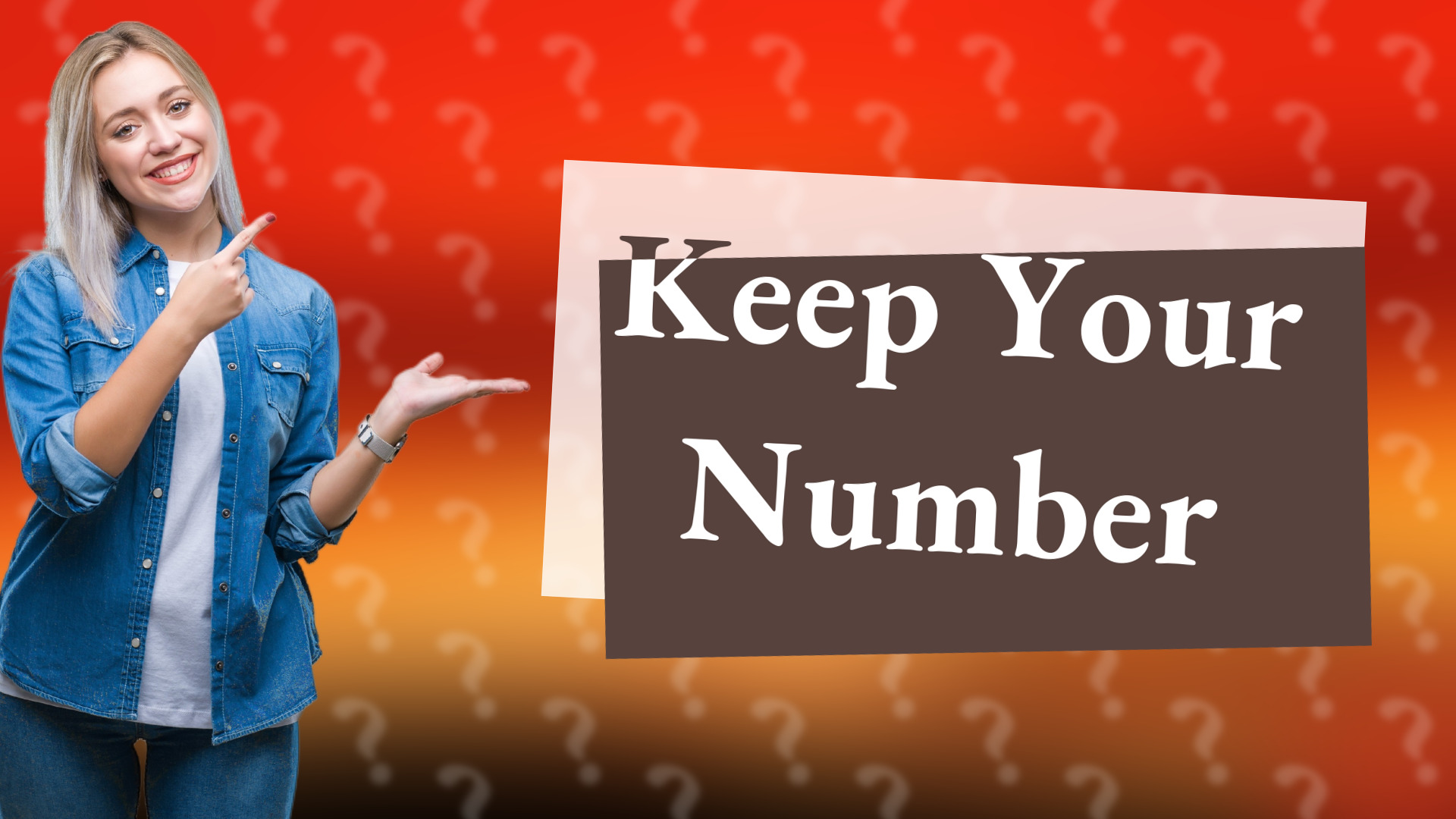 Keep Your Number