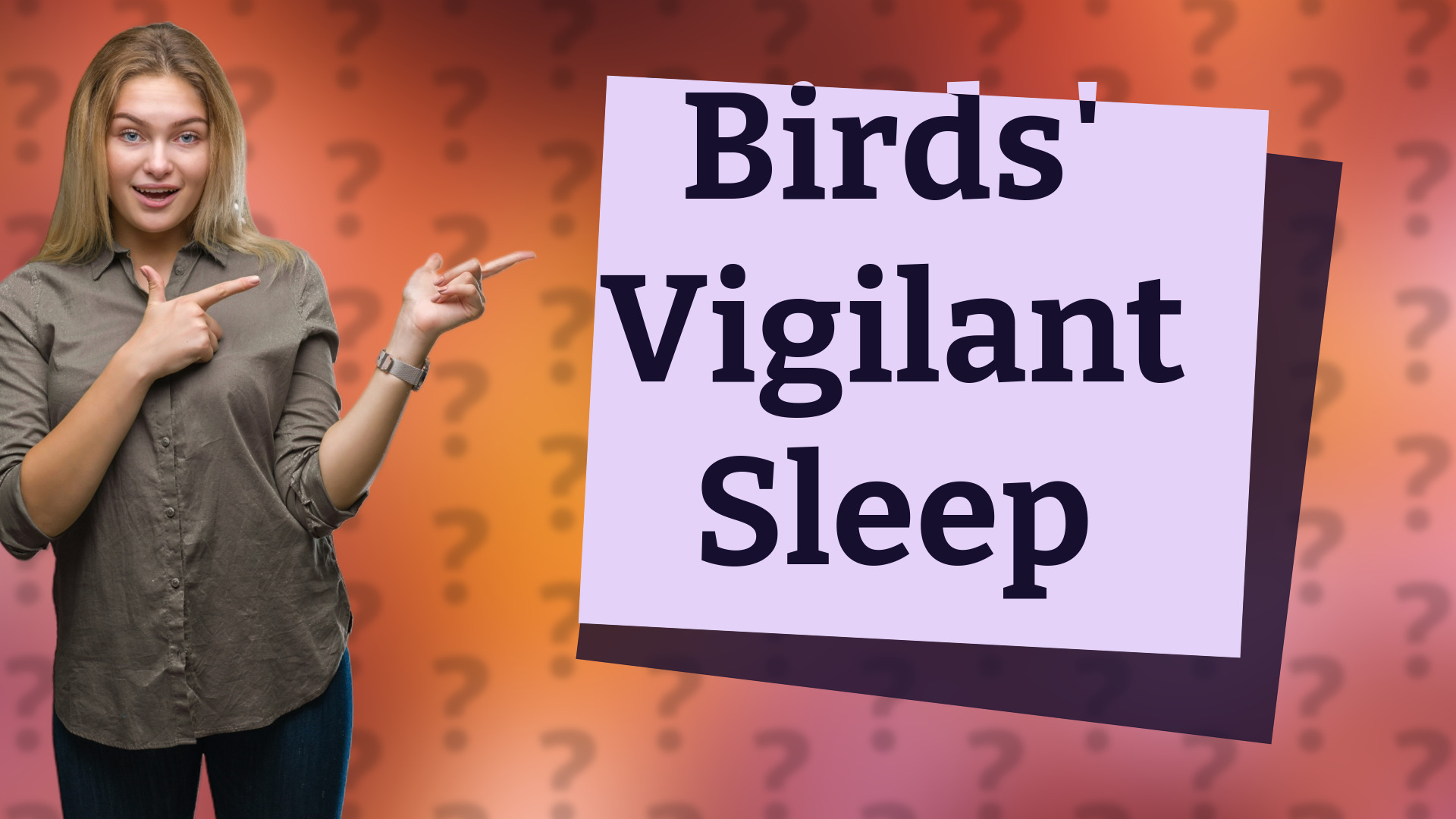 Birds' Vigilant Sleep