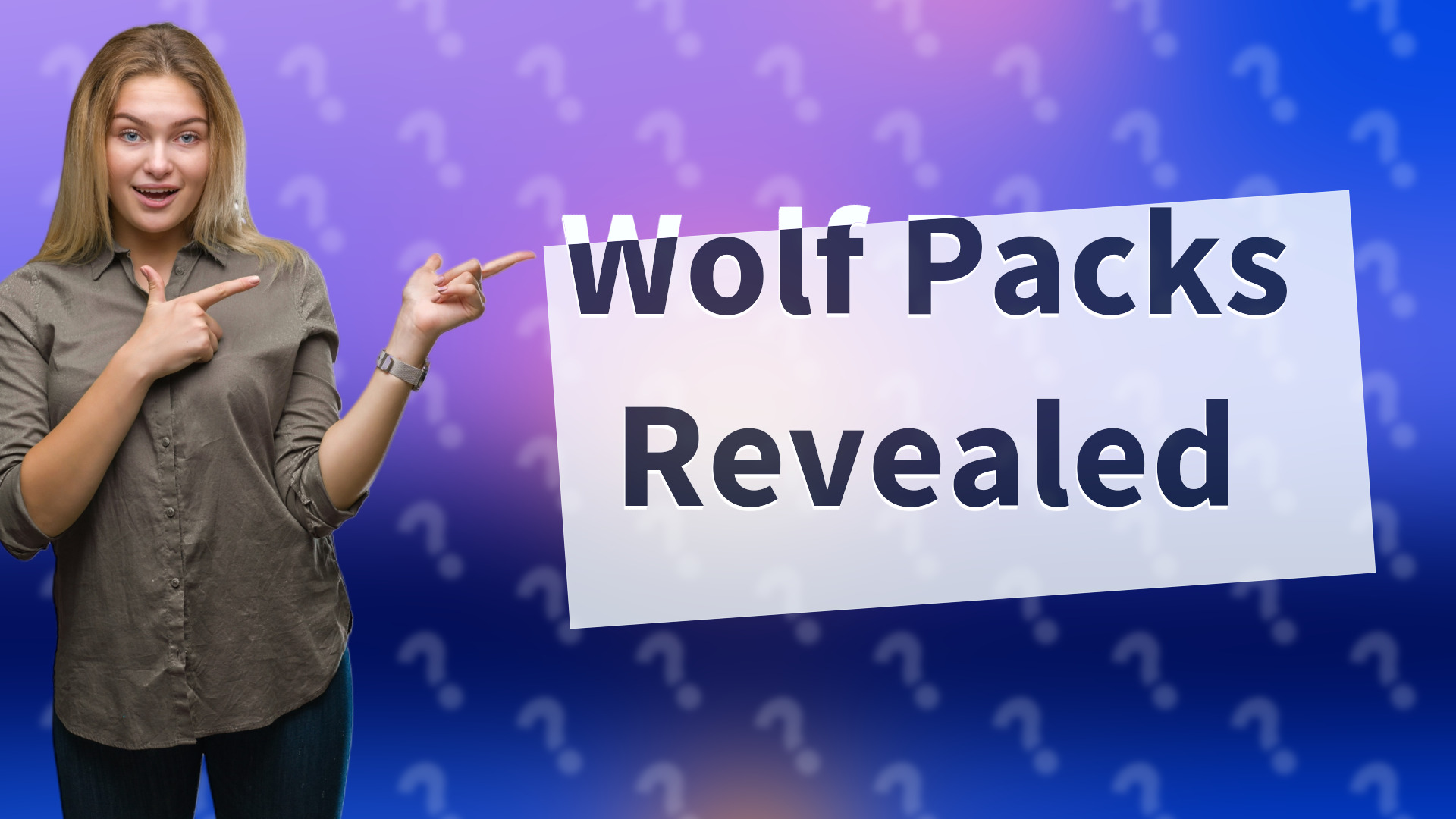 Wolf Packs Revealed