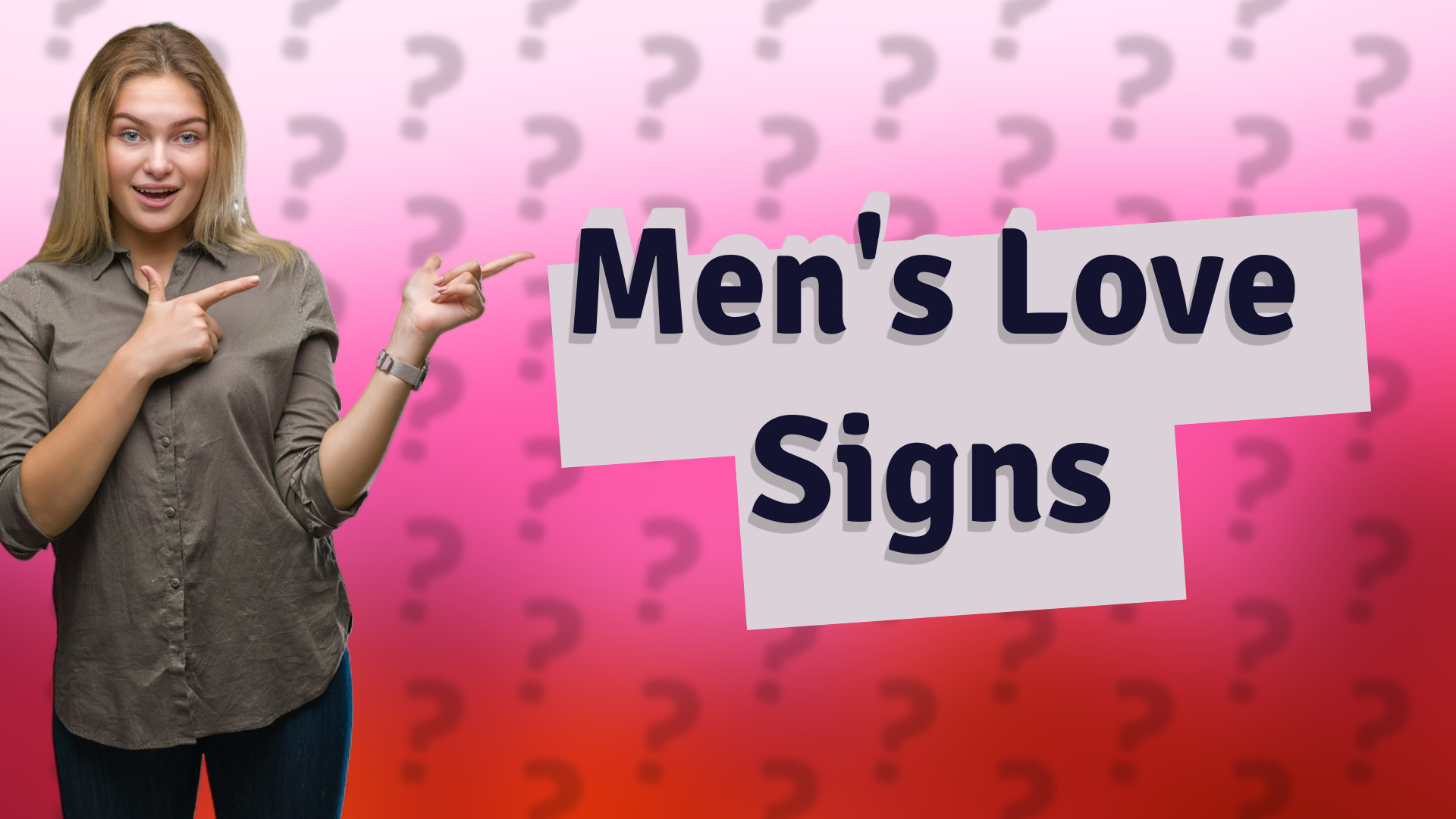 Men's Love Signs