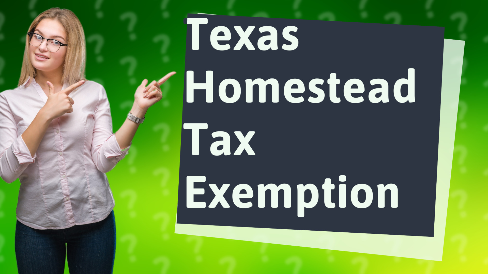 Texas Homestead Tax Exemption