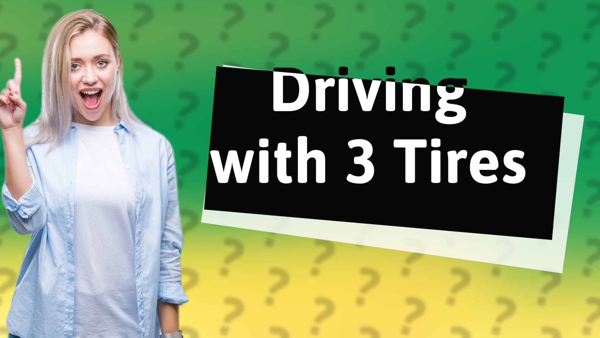 Driving with 3 Tires
