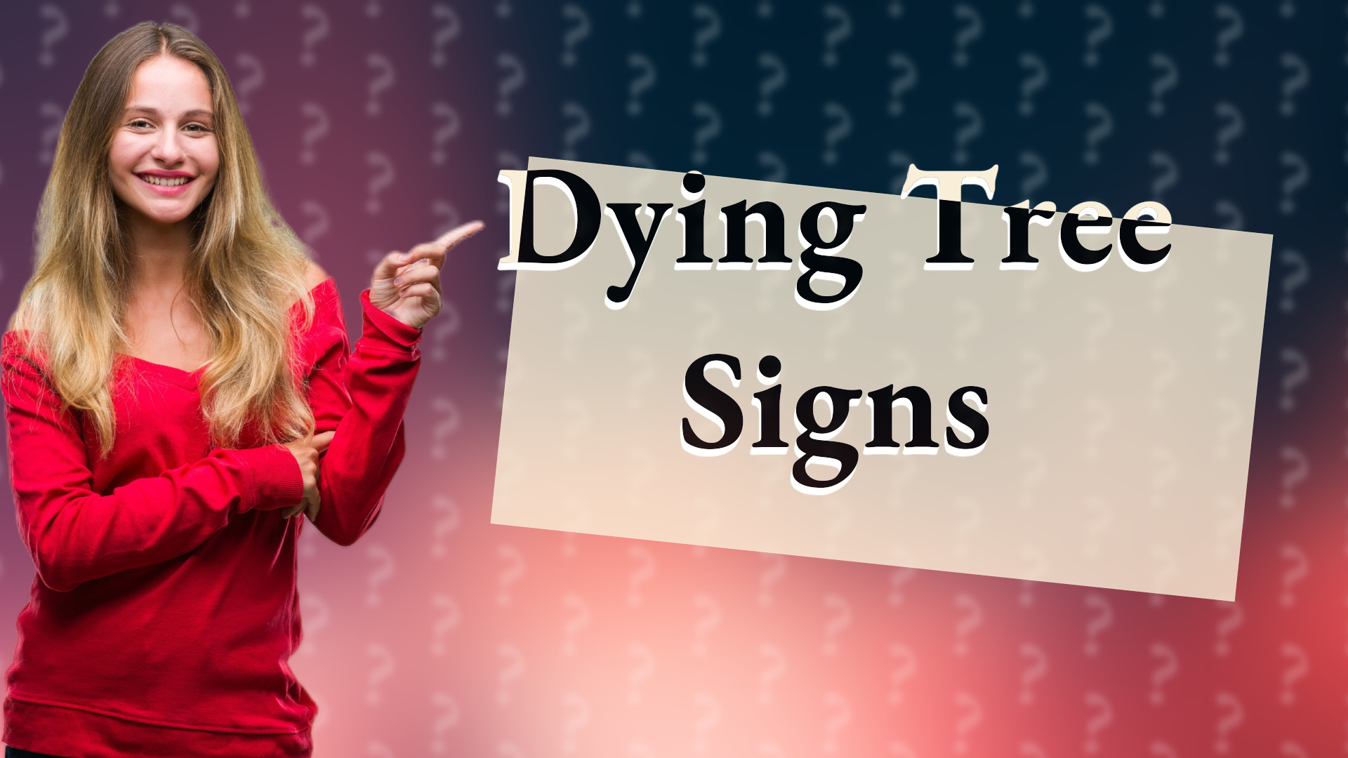 Dying Tree Signs