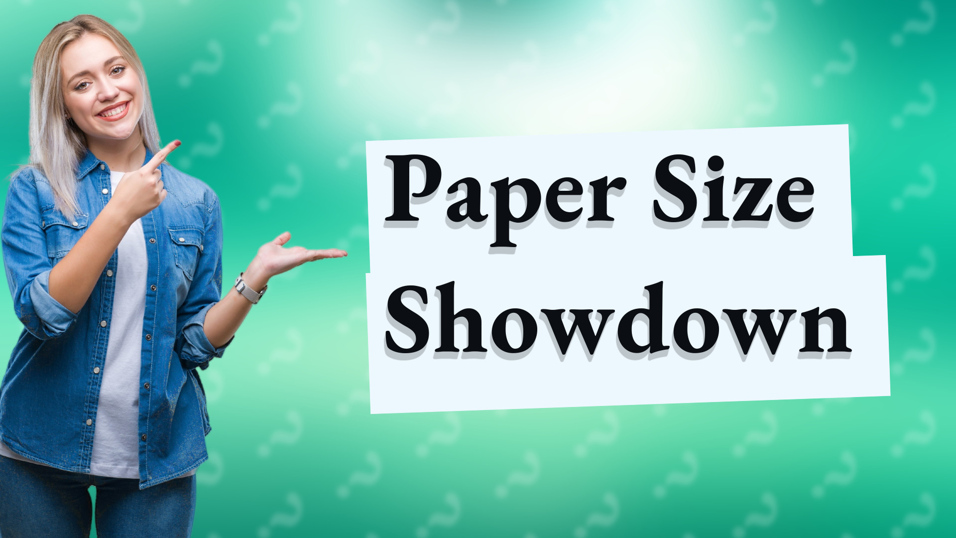 Paper Size Showdown