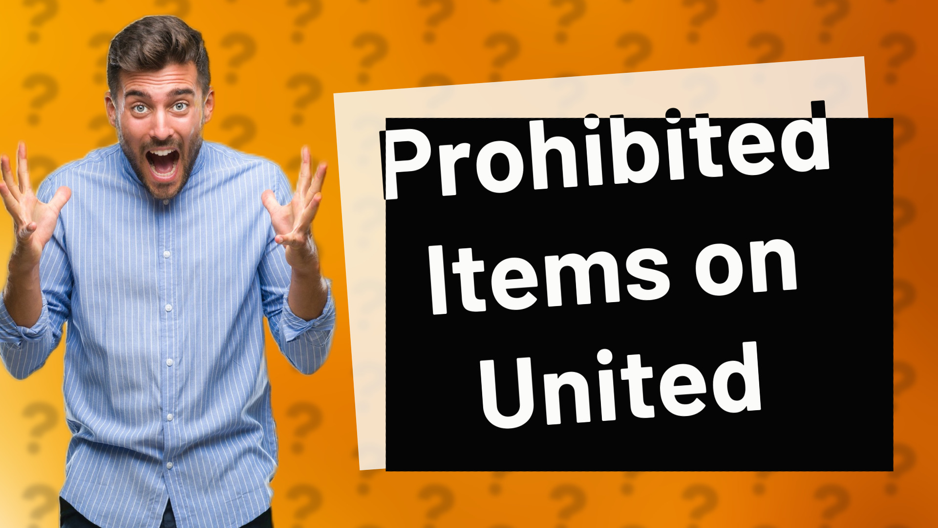 Prohibited Items on United