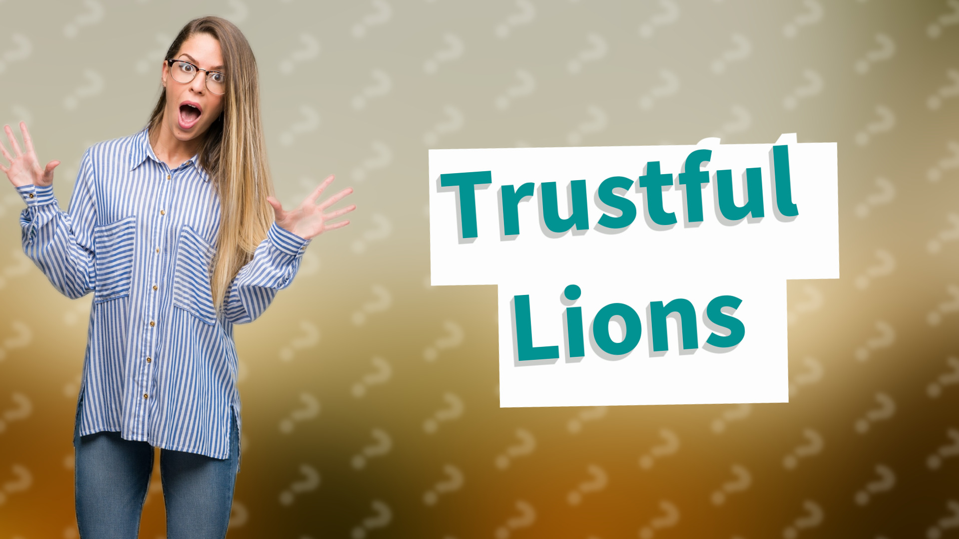 Trustful Lions