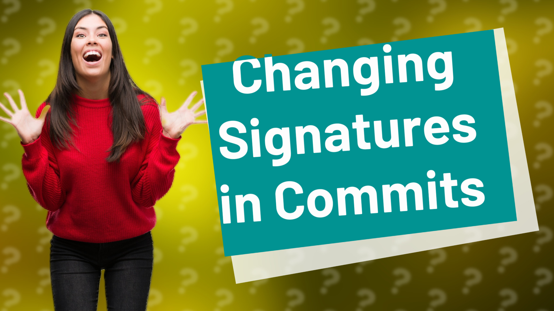 Changing Signatures in Commits