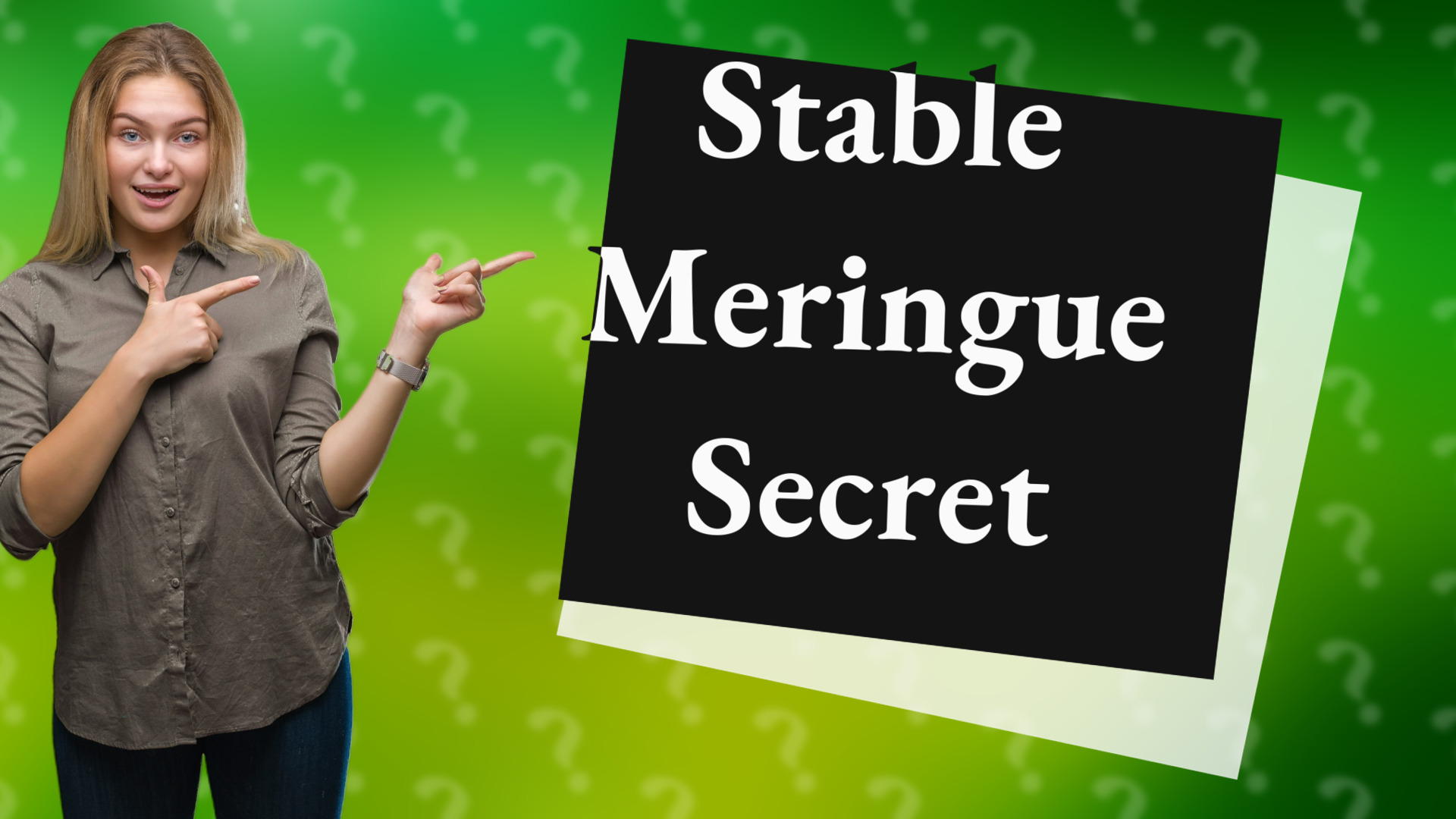 Stable Meringue Secret