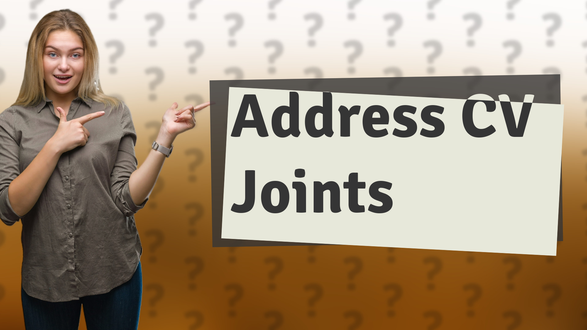Address CV Joints