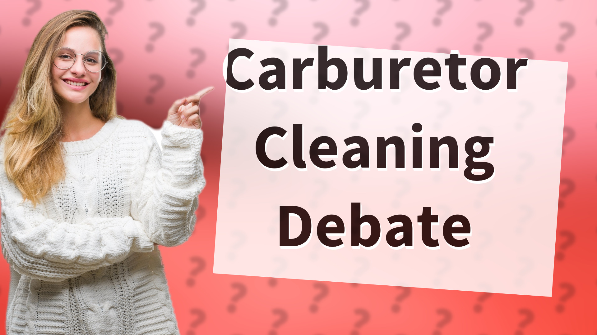 Carburetor Cleaning Debate