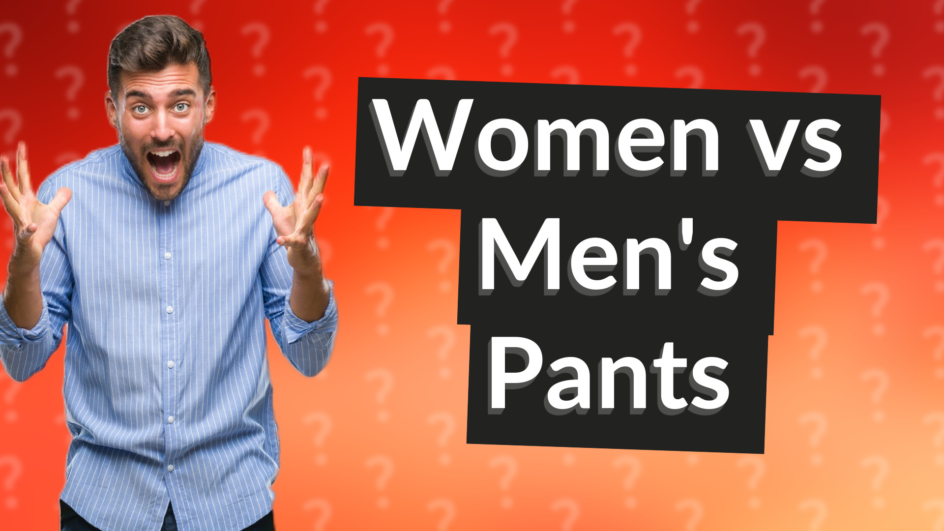 Women vs Men's Pants