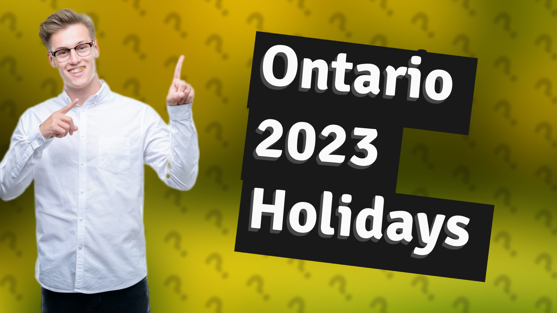 Ontario 2023 Holidays