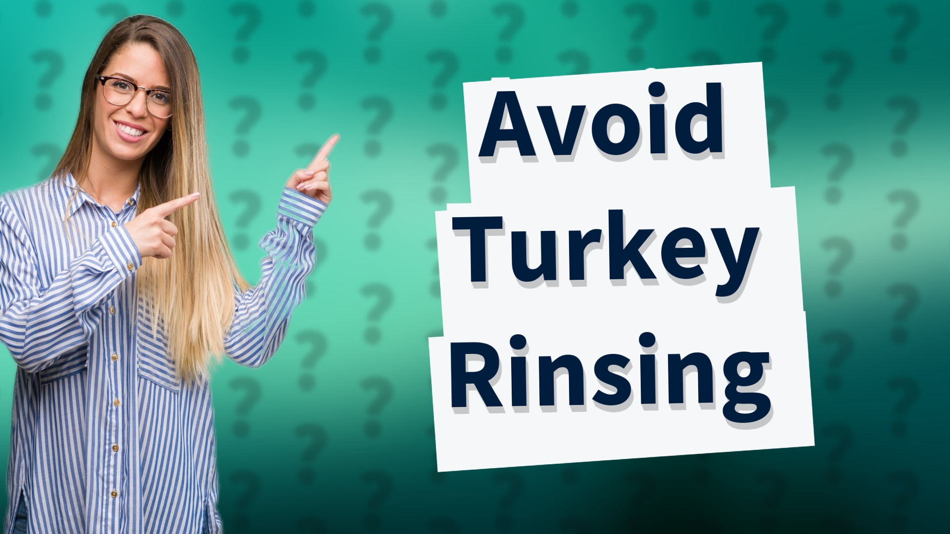Avoid Turkey Rinsing