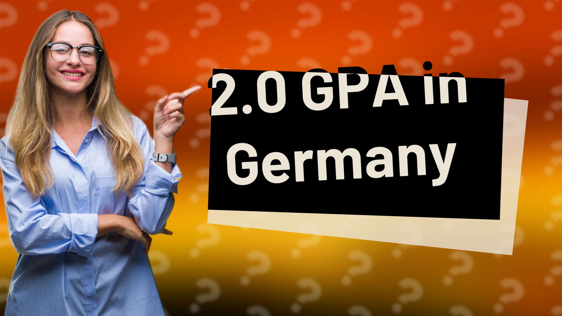 2.0 GPA in Germany