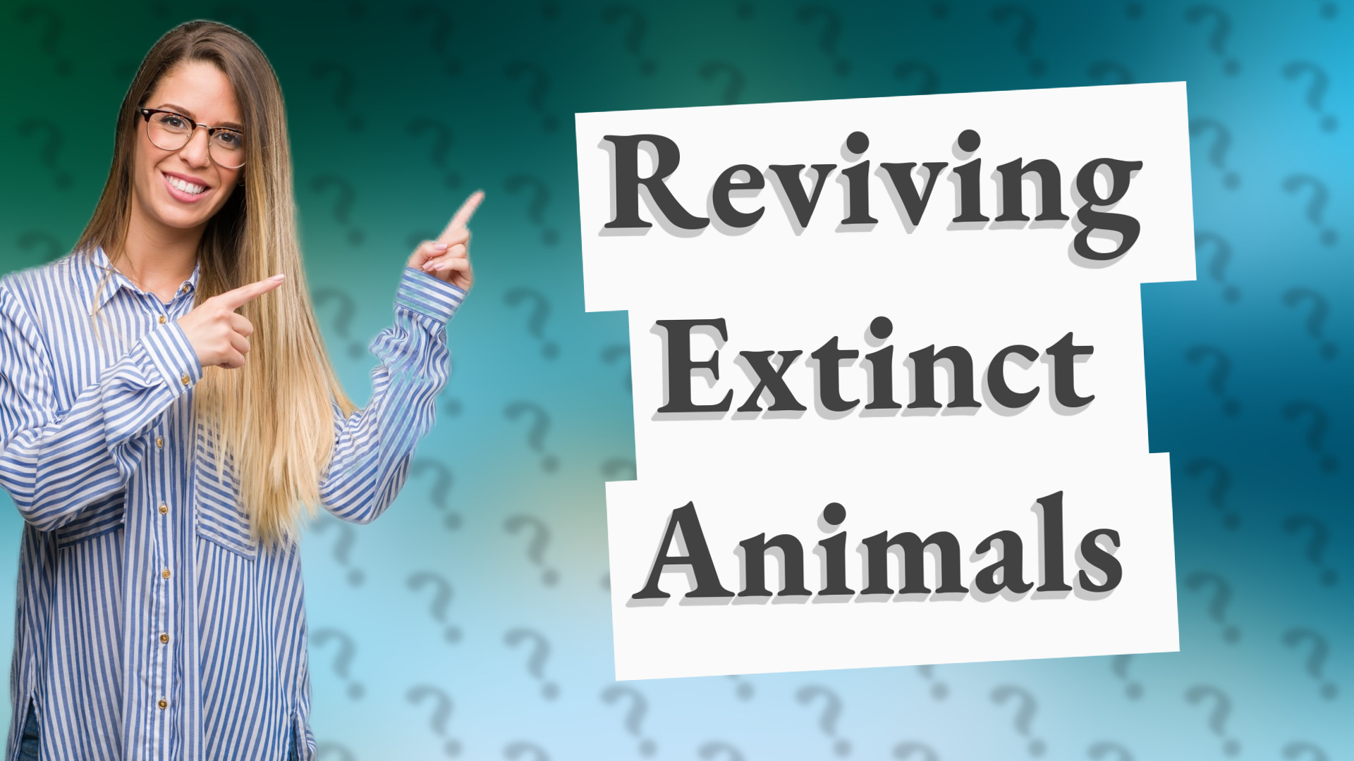 Reviving Extinct Animals