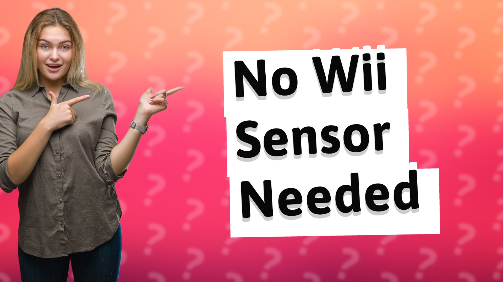 No Wii Sensor Needed