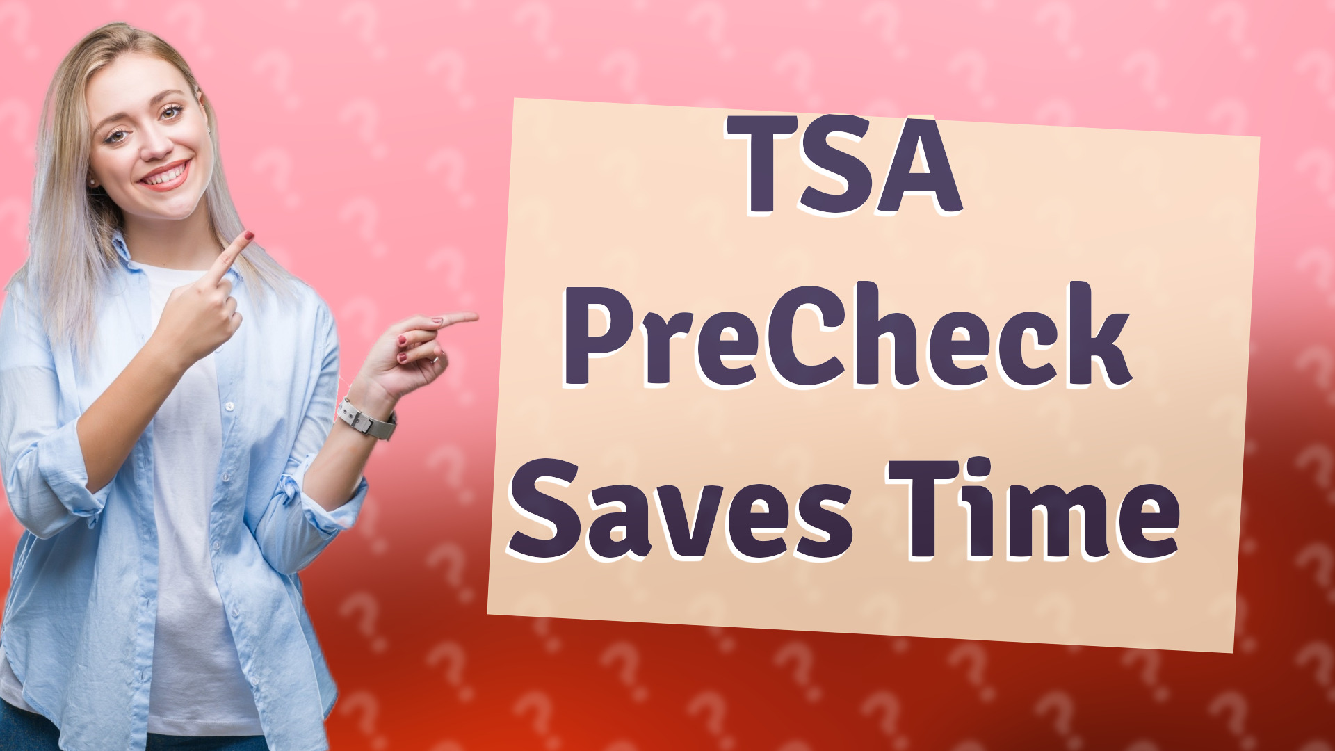 TSA PreCheck Saves Time