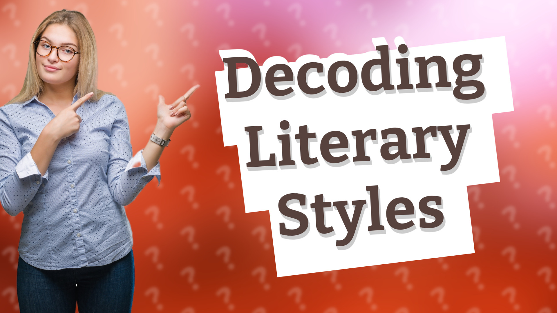 Decoding Literary Styles