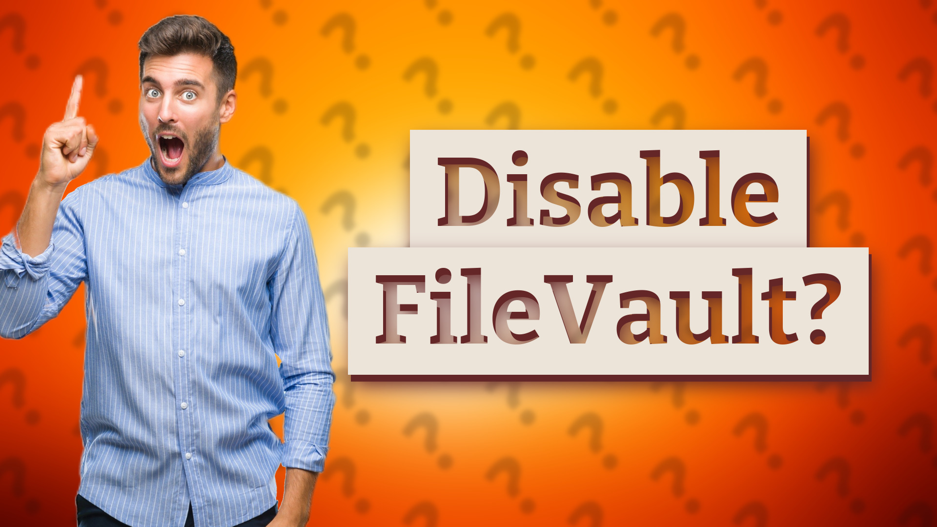 Disable FileVault?