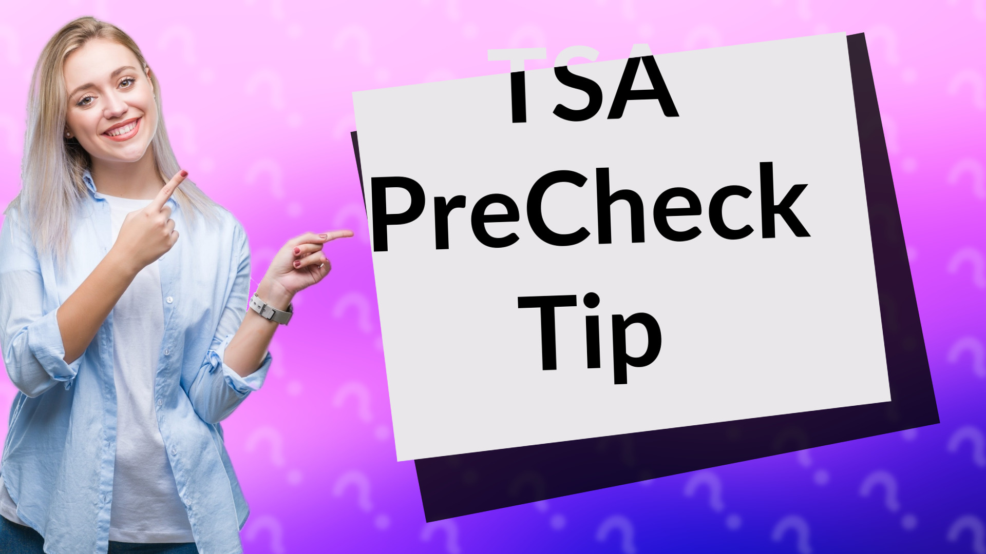 TSA PreCheck Tip