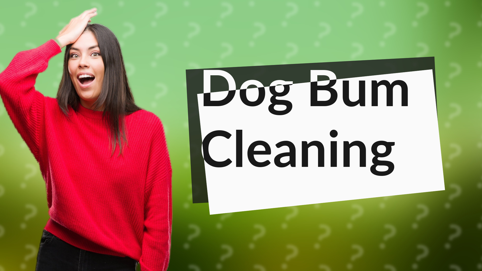 Dog Bum Cleaning