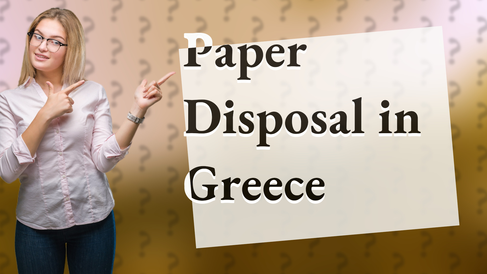 Paper Disposal in Greece