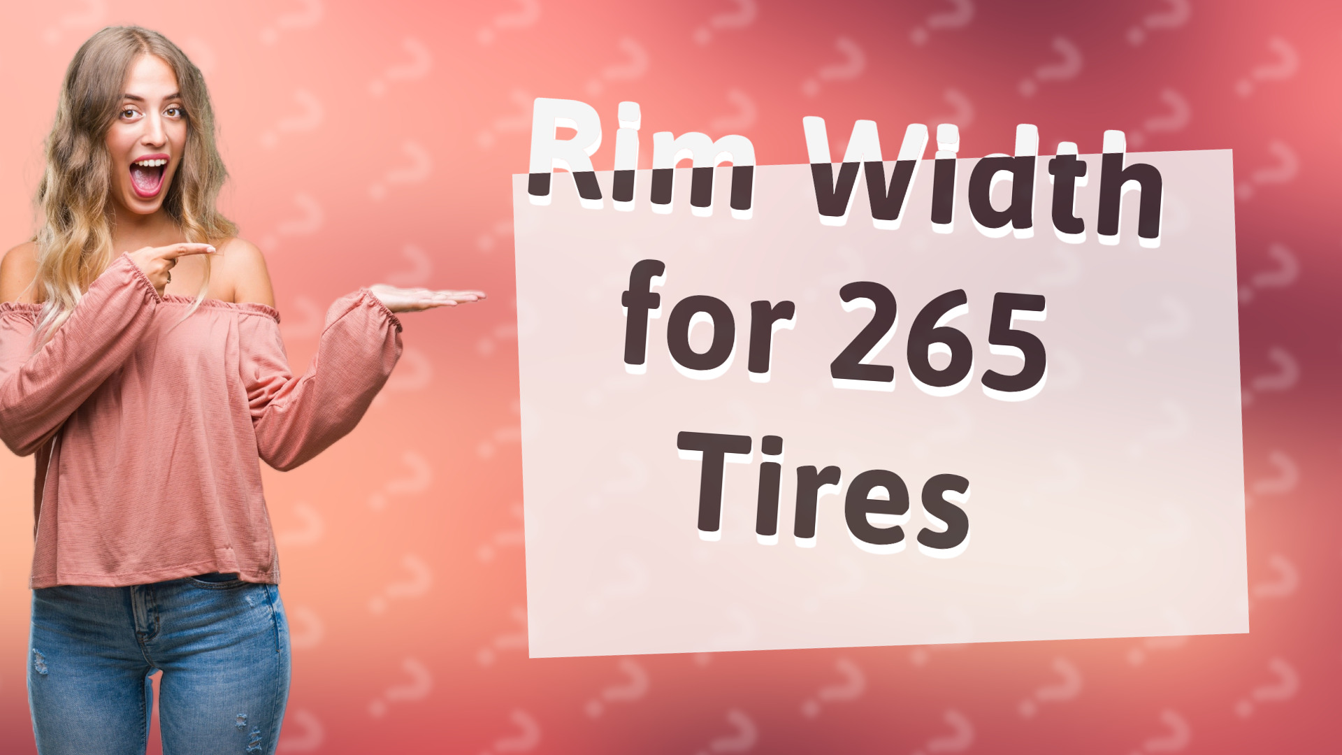 Rim Width for 265 Tires
