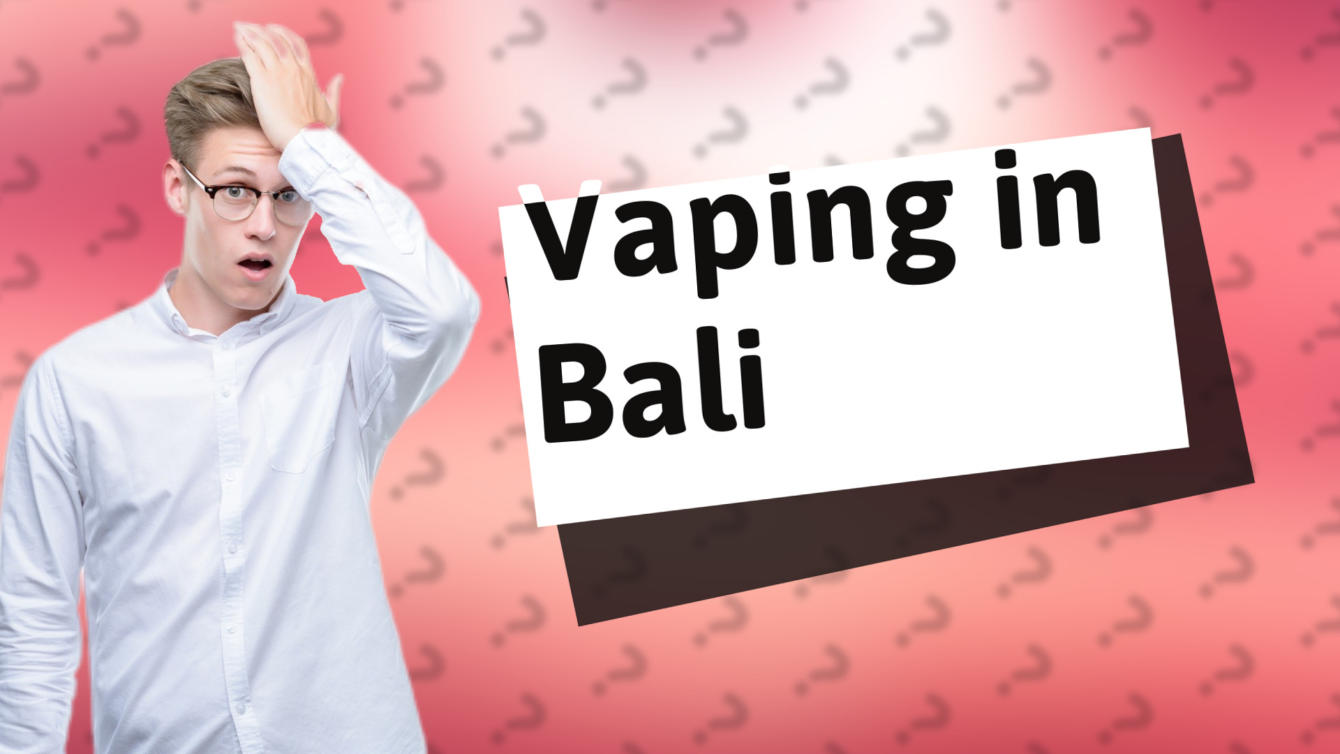Vaping in Bali