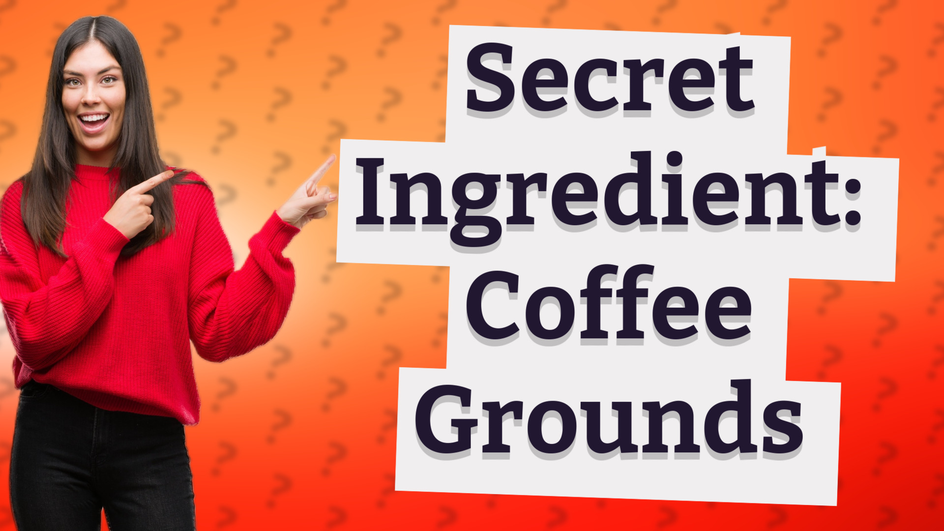 Secret Ingredient: Coffee Grounds