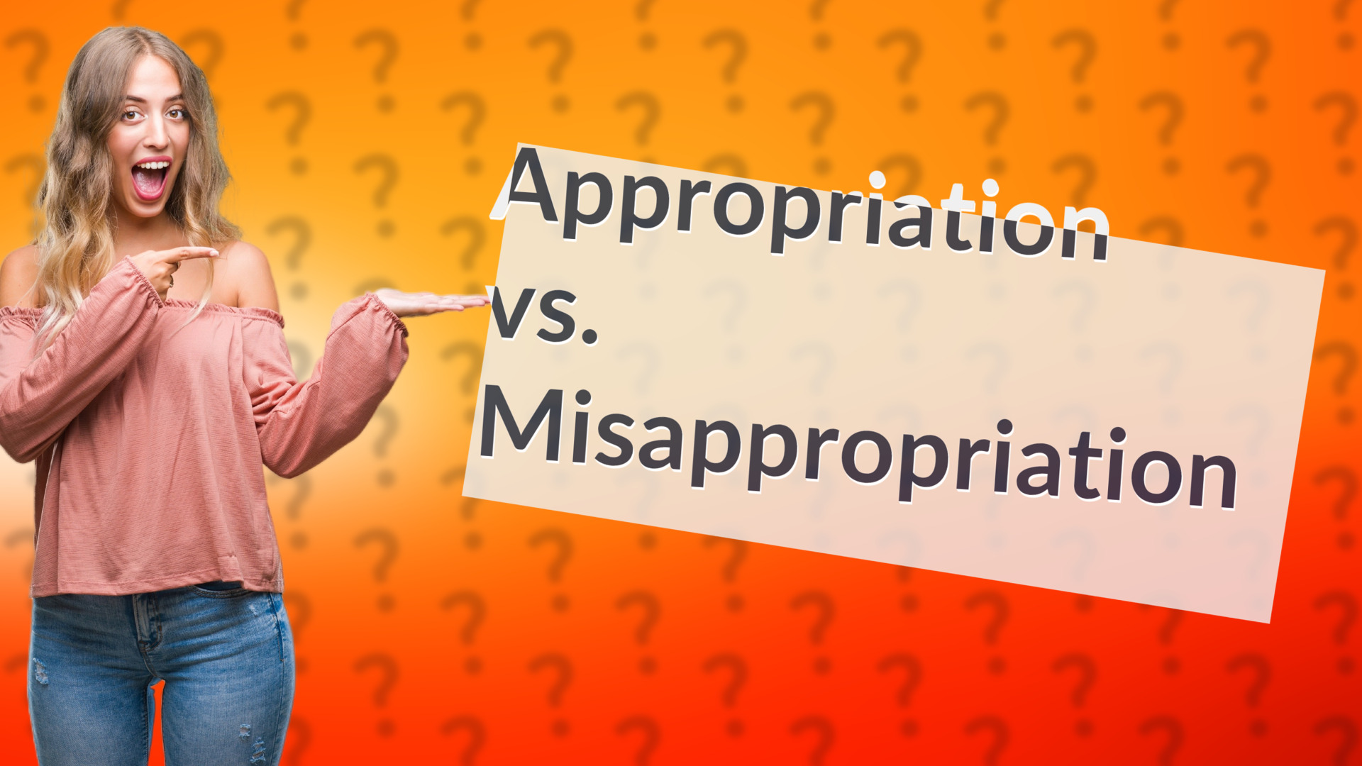 Appropriation vs. Misappropriation