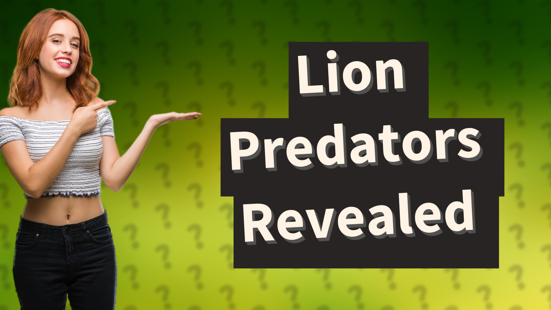 Lion Predators Revealed