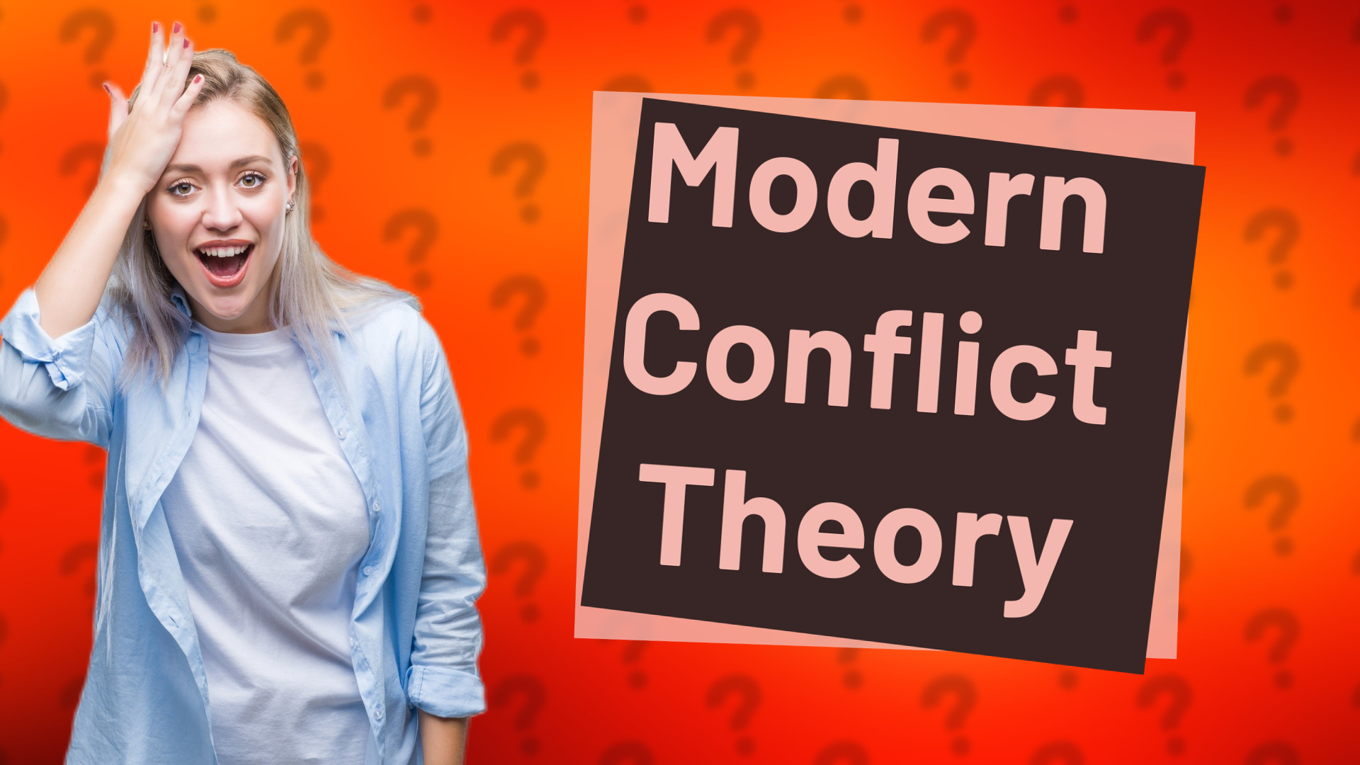 Modern Conflict Theory
