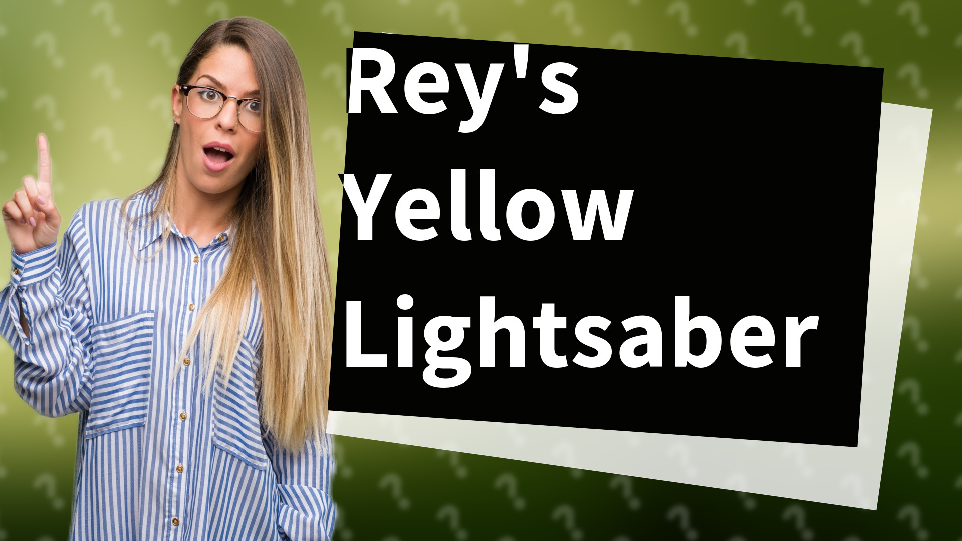 Rey's Yellow Lightsaber