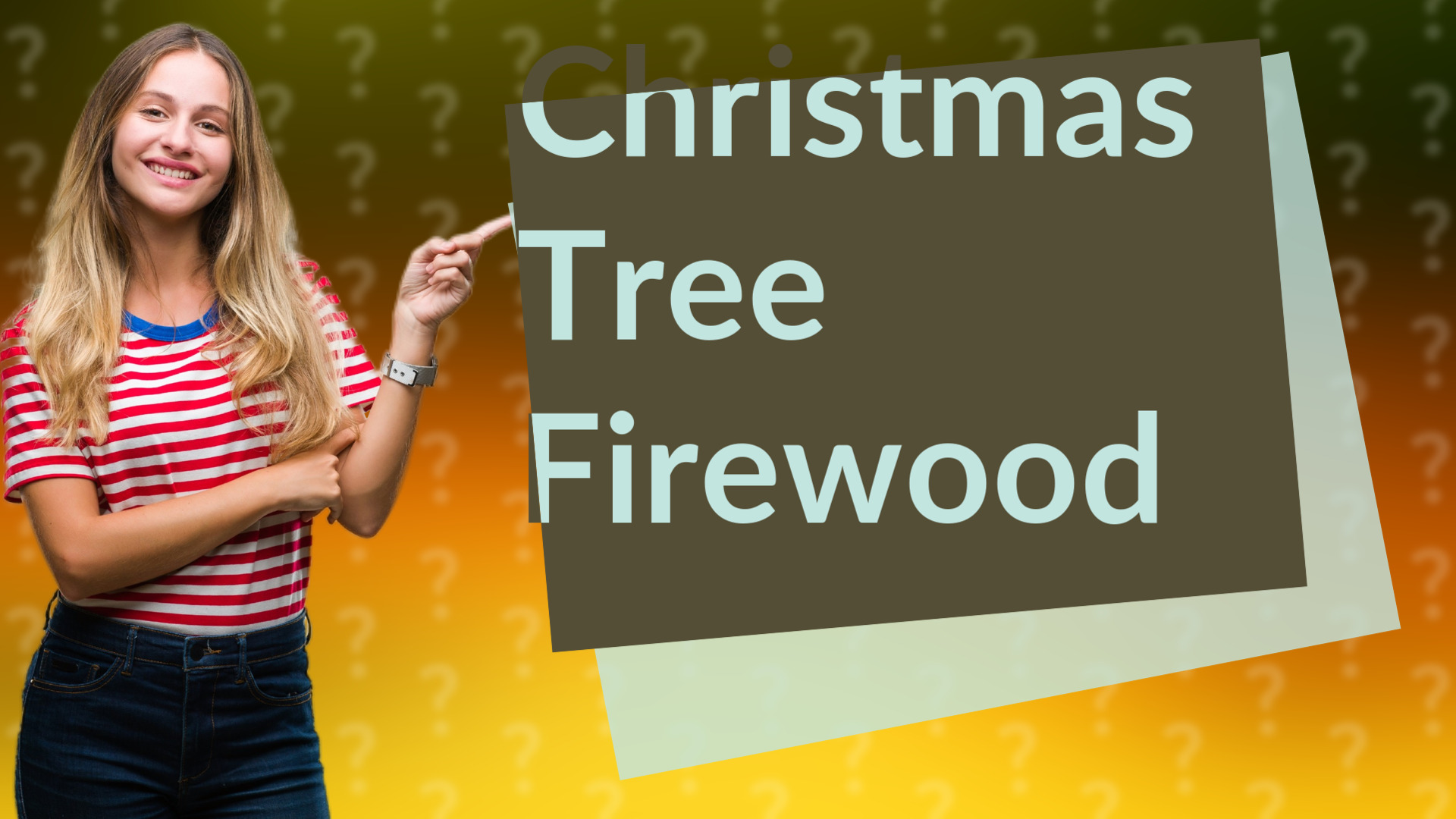 Christmas Tree Firewood