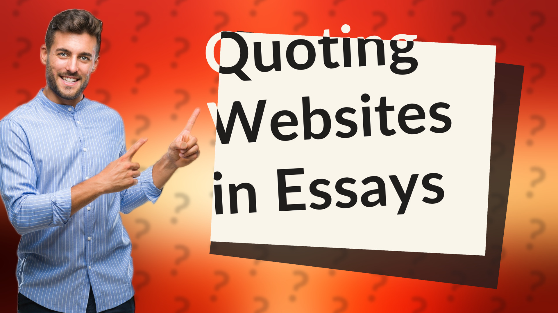 Quoting Websites in Essays