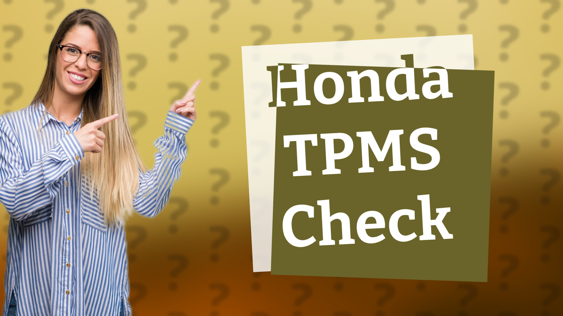 Honda TPMS Check